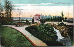 Netherlands Waterval Villapark Velp Vintage Postcard 09.39