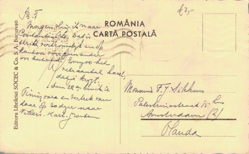 Romania București Bulevardul Brătianu RPPC 06.93