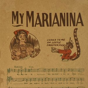 MY MARIANINA Song Music and Lyrics Cpyrt 1906 by Helf & Hager Co No. 4600 Series