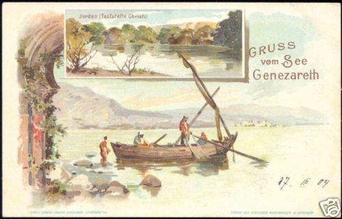 ottoman palestine, israel, Sea of Galilee, Jordan 1904