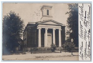 1907 Church And Parsonage Charleston West Virginia WV RPPC Photo Posted Postcard 