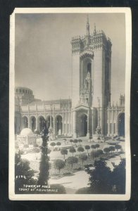RPPC PANAMA PACIFIC INTERNATIONAL EXPOSITION TOWER OF AGES PHOTO POSTCARD