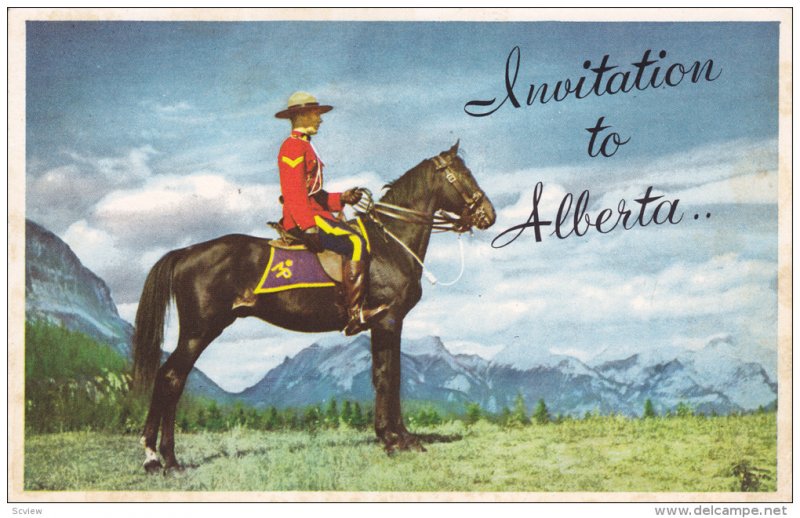 Royal Canadian Mounted Police, Jasper National Park, JASPER, Alberta, Canada,...