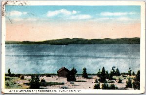 Lake Champlain And Adirondacks Burlington Vermont VT Attractions Posted Postcard