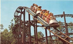 D97/ Williamsburg Virginia Va Postcard Glissade Roller Coaster Amusement Park