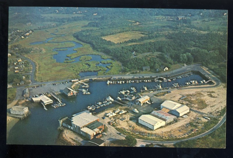 Barnstable,  Massachusetts/MA Postcard,  Awesome Aerial View Of Harbor, Cape Cod