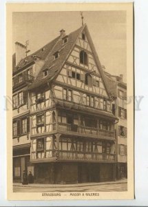 438027 FRANCE Strasbourg maison a Galeries Vintage postcard