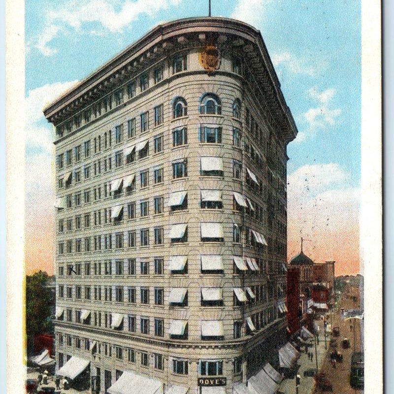 c1910s Indianapolis Indiana Pythian Building Fraternity Masonic Streetcar A273