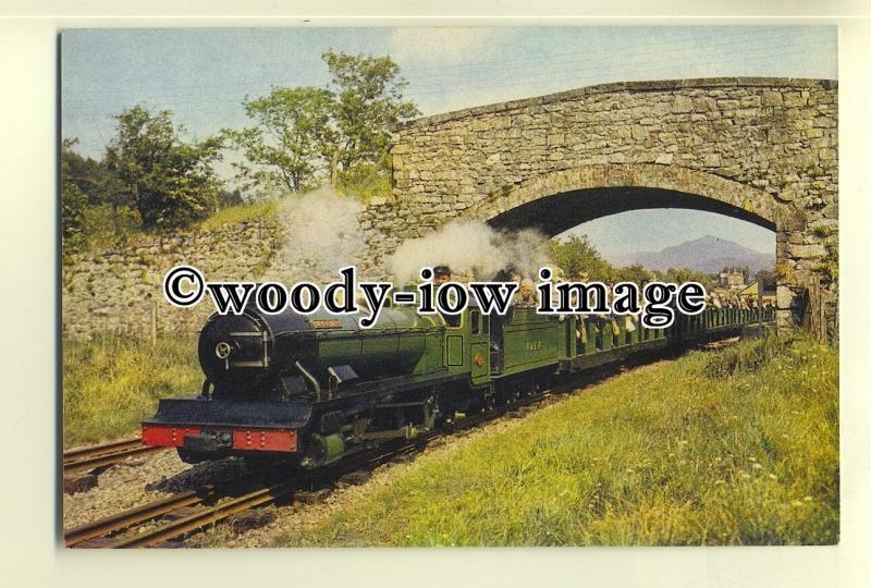 ry984 - Ravenglass & Eskdale Railway Engine - River Irt - postcard