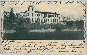 35631 vintage COMO POSTCARD - Rovello Porro 1908-
