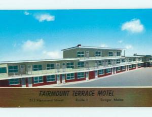 Unused Pre-1980 FAIRMOUNT TERRACE MOTEL Bangor Maine ME s4793