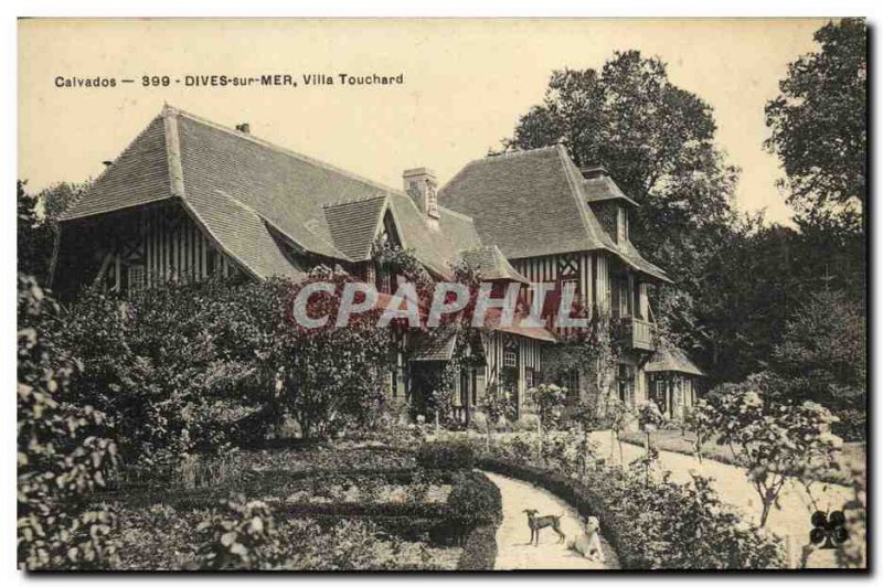 Old Postcard Dives sur Mer Villa Touchard