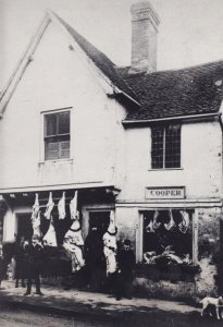 Straw Market Traders Stalls Strawplait Hitchin Hertfordshire Painting Postcard