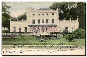 Paris Old Postcard The Longchamp house the Bois de Boulogne