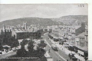 Wales Postcard - Llandudno - Mostyn Street - Caernarvonshire - Ref 16160A