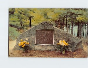 Postcard The Memorial Boulder Cathedral of the Pines Rindge New Hampshire USA