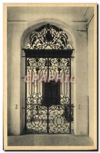 Postcard Old Lycee old Caen Malherbe Abbaye aux Hommes Door grilled