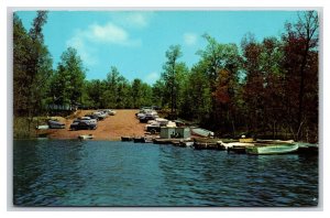 Grenada Lake Boat Ramp Grenada Mississippi MS UNP Chrome Postcard M18