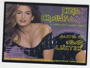 P3116 vintage Postcard entertainment the cindy crawford comedy show