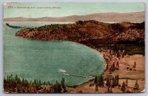 Glenbrook Bay Lake Tahoe NV Aerial View C1910 Postcard J10