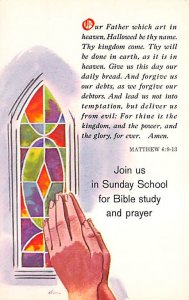 Join Us in Sunday School for Bible Study and Prayer Religious Unused 