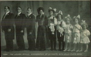 Circus - Nelson Family of Gymnasts Sells-Floto c1910 Postcard