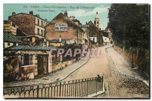 Old Postcard Old Paris Montmartre Rue de l'Abreuvoir