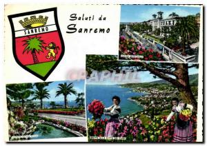 Postcard Modern Saluti di Sanremo Riviera Greetings from San Remo