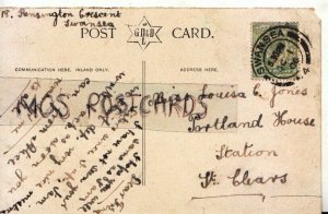 Genealogy Postcard - Jones - Portland House, St Clears, Carmarthen - Ref. R1186