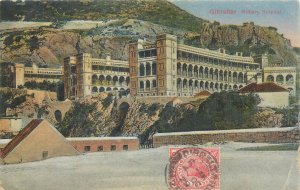 Gibraltar Military Hospital vintage postcard 