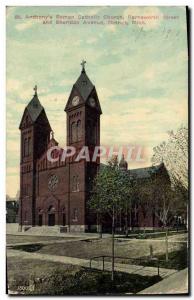 Old Postcard Anthony & # 39s Roman Catholic Church Farnsworth Street and Sher...