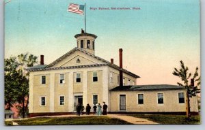 1914  Belchertown  Massachusetts  High School  Postcard