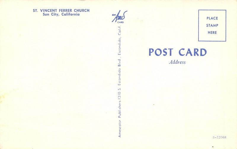 Sun CityMenifee CASt Vincent Ferrer Catholic Church 1950s United
