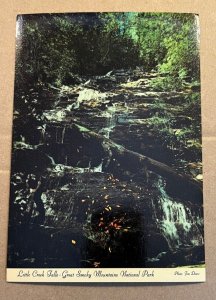 UNUSED POSTCARD - LITTLE CREEK FALLS, GREAT SMOKY MOUNTAINS NATIONAL PARK, N.C.