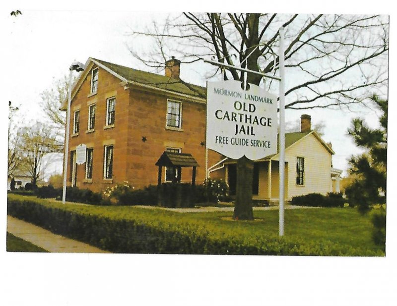 Old Carthage Jail Carthage, Illinois Built 1839 Joseph Smith Mormon Landmark