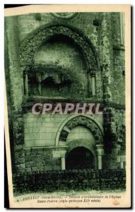 Old Postcard Airvault (two Sevres) Details of architecture I Eglise Saint Pie...