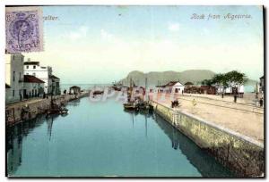 Postcard Old Rock Gibraltar from Algeciras