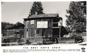 Yosemite Nat'l Park California CA, Bret Harte Cabin, 49er's Gold Camp, Postcard