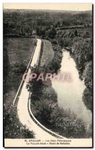 Old Postcard Avallon The Scenic Sites La Vallee Jolie Route De Meluzien