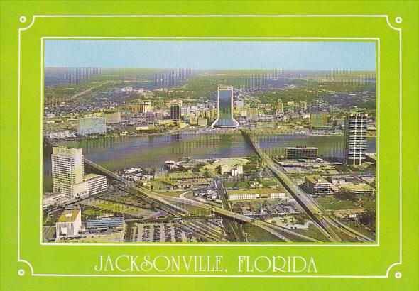 Aerial View of Skyline Jacksonville Florida