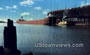 Ore Boat - Great Lakes, Minnesota MN Postcard