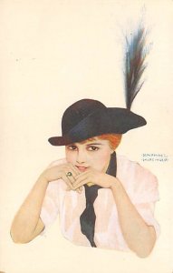 Artist Kirchner, Raphael  Post Card Marque - L-E Silhoutte de Montmarte No. 7...