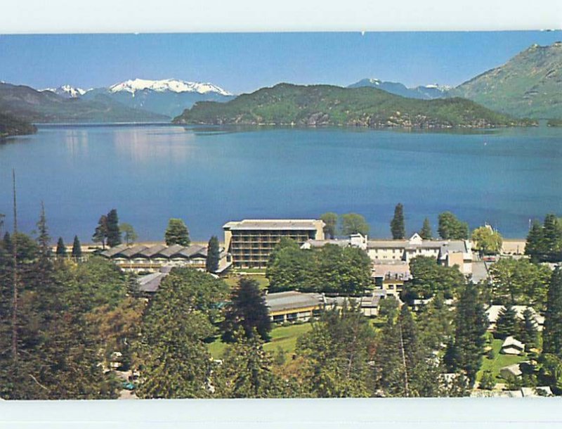 Unused Pre-1980 TOWN VIEW SCENE Harrison Hot Springs BC p8079@