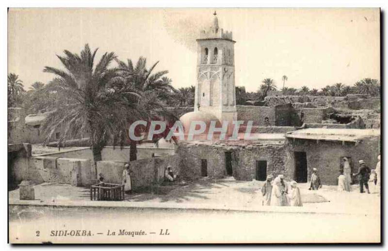 Old Postcard Sidi Okba's Mosque