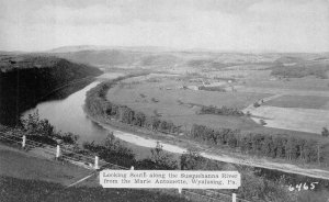 SUSQUEHANNA RIVER MARIE ANTOINETTE WYALUSING PENNSYLVANIA DEXTER PRESS POSTCARD