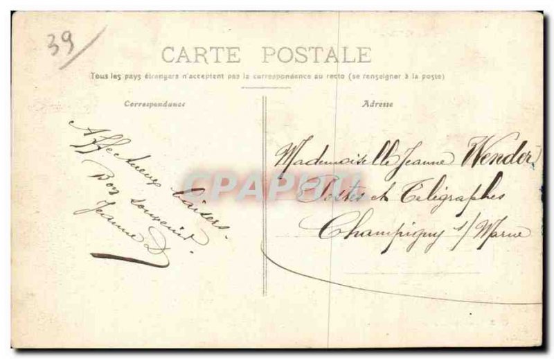 Old Postcard Lons le Saunier Panoramic view