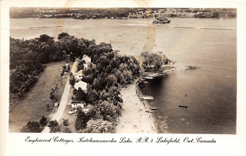 J9/ Lakefield Ontario Canada RPPC Postcard c1940s Englewood Cottages  258