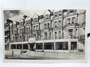 Angles Hotel Eastbourne Sussex Vintage RP Postcard New Unused