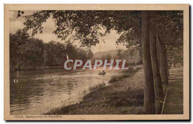 Postcard Old Jena Paradies Saalepartie