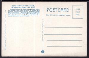 Boat House and Lagoon,Humboldt Park,Chicago,IL